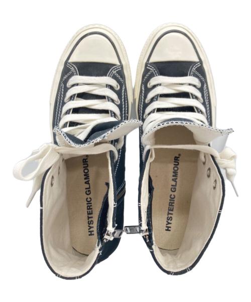 Hysteric Glamour（ヒステリックグラマー）Hysteric Glamour (ヒステリックグラマー) サイドジップ ハイカットスニーカー ブラック サイズ:26の古着・服飾アイテム