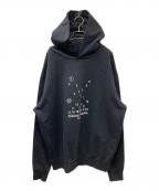 Maison Margielaメゾンマルジェラ）の古着「23SS オーバーサイズ カレンダーグラフィック ロゴ スウェットパーカー」｜ブラック