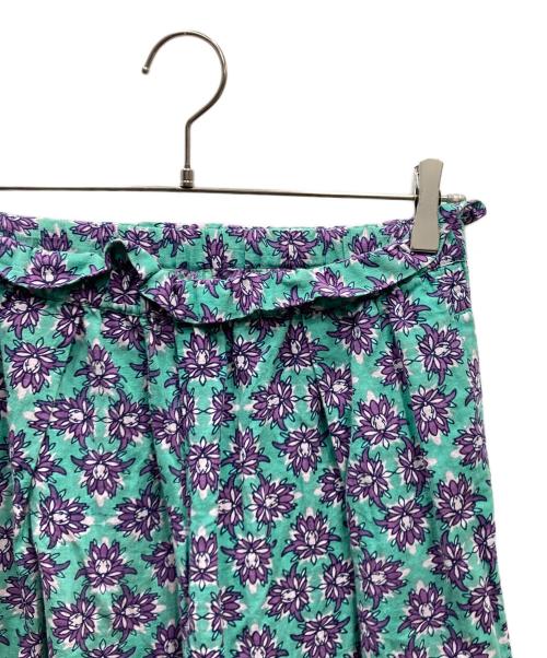 mala KALANCHOE（マーラ カランコエ）mala KALANCHOE (マーラ カランコエ) Cotton Linen Botanical Print Wide Pants パンツ グリーン サイズ:SIZE Mの古着・服飾アイテム