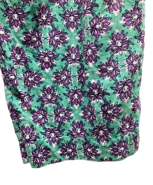 mala KALANCHOE（マーラ カランコエ）mala KALANCHOE (マーラ カランコエ) Cotton Linen Botanical Print Wide Pants パンツ グリーン サイズ:SIZE Mの古着・服飾アイテム