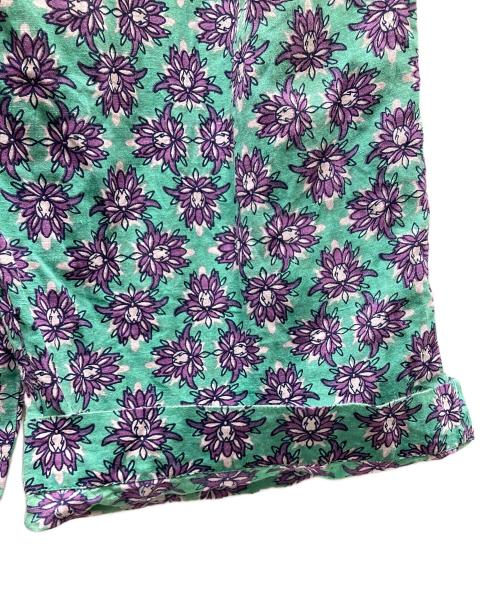 mala KALANCHOE（マーラ カランコエ）mala KALANCHOE (マーラ カランコエ) Cotton Linen Botanical Print Wide Pants パンツ グリーン サイズ:SIZE Mの古着・服飾アイテム