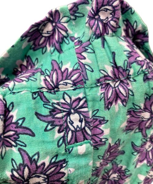 mala KALANCHOE（マーラ カランコエ）mala KALANCHOE (マーラ カランコエ) Cotton Linen Botanical Print Wide Pants パンツ グリーン サイズ:SIZE Mの古着・服飾アイテム