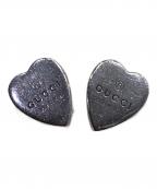 GUCCIグッチ）の古着「トレードマーク 2P ハートシェイプ ピアス」｜シルバー