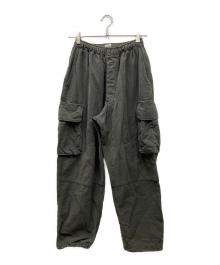 gold（ゴールド）の古着「LIGHT BACKSATIN EASY CARGO PANTS カーゴパンツ」｜ブラック