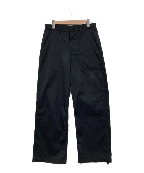 UNITED ARROWS & SONS（ユナイテッドアローズ アンド サンズ）UNITED ARROWS & SONS (ユナイテッドアローズ アンド サンズ) FATIGUE TROUSERS スラックス ブラック サイズ:Sの古着・服飾アイテム