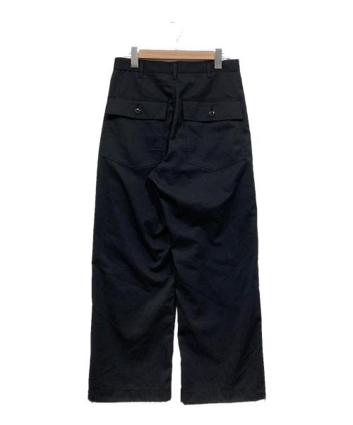 UNITED ARROWS & SONS（ユナイテッドアローズ アンド サンズ）UNITED ARROWS & SONS (ユナイテッドアローズ アンド サンズ) FATIGUE TROUSERS スラックス ブラック サイズ:Sの古着・服飾アイテム