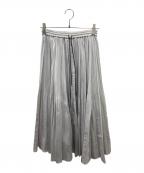 DEPAREILLEデパリエ）の古着「プリーツロングスカート」｜アイボリー