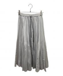 DEPAREILLE（デパリエ）の古着「プリーツロングスカート」｜アイボリー