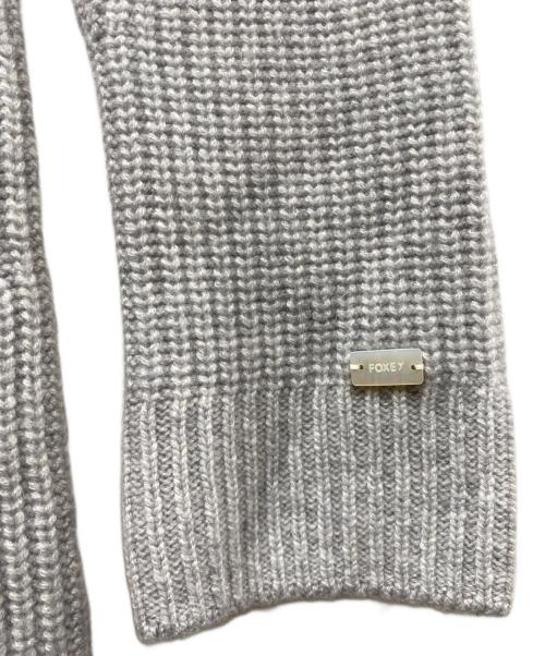 FOXEY（フォクシー）FOXEY (フォクシー) カシミヤニットロングカーディガン グレー サイズ:38の古着・服飾アイテム