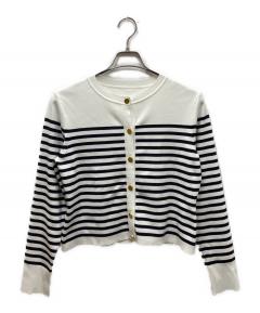 中古・古着通販】courreges (クレージュ) OLD ロゴ半袖ニット ブラック