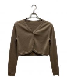 FOXEY（フォクシー）の古着「ウールショートカーディガン」｜ブラウン