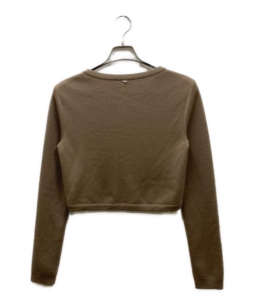 FOXEY（フォクシー）FOXEY (フォクシー) ウールショートカーディガン ブラウン サイズ:38の古着・服飾アイテム