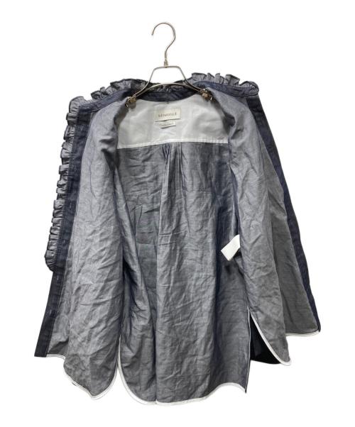 DEPAREILLE（デパリエ）DEPAREILLE (デパリエ) DENIM BOW SHIRT / デニムボウシャツ インディゴ サイズ:38の古着・服飾アイテム
