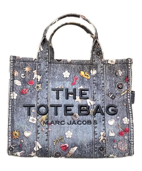 MARC JACOBS（マークジェイコブズ）MARC JACOBS (マークジェイコブズ) トロンプルイユ トリンケット ミディアムトート インディゴの古着・服飾アイテム
