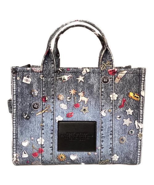 MARC JACOBS（マークジェイコブズ）MARC JACOBS (マークジェイコブズ) トロンプルイユ トリンケット ミディアムトート インディゴの古着・服飾アイテム