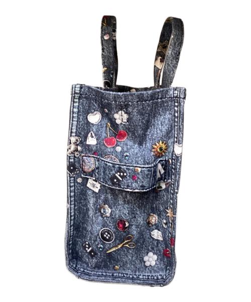 MARC JACOBS（マークジェイコブズ）MARC JACOBS (マークジェイコブズ) トロンプルイユ トリンケット ミディアムトート インディゴの古着・服飾アイテム