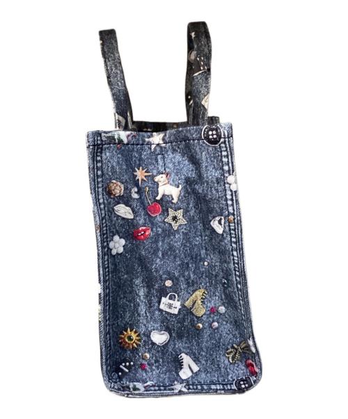 MARC JACOBS（マークジェイコブズ）MARC JACOBS (マークジェイコブズ) トロンプルイユ トリンケット ミディアムトート インディゴの古着・服飾アイテム