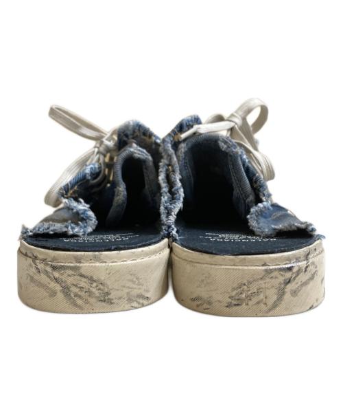 BALENCIAGA（バレンシアガ）BALENCIAGA (バレンシアガ) デストロイコットンミュールスニーカー インディゴ サイズ:41の古着・服飾アイテム