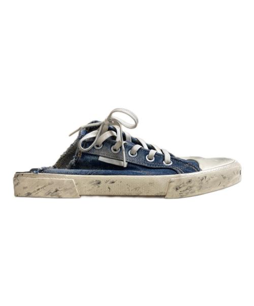 BALENCIAGA（バレンシアガ）BALENCIAGA (バレンシアガ) デストロイコットンミュールスニーカー インディゴ サイズ:41の古着・服飾アイテム