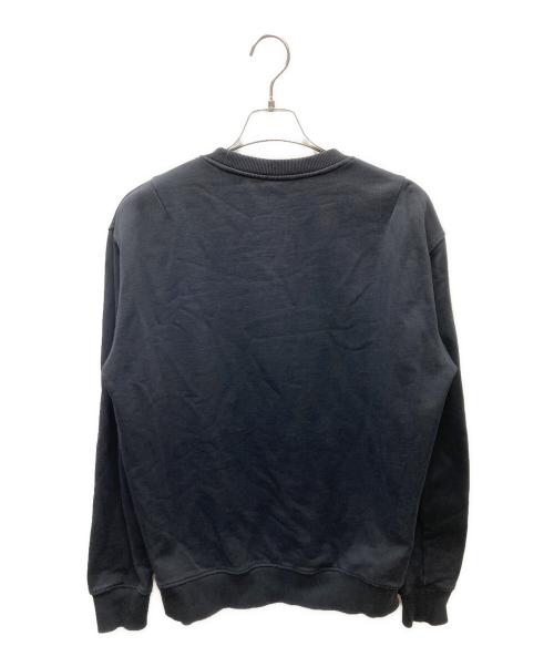 AMI Alexandre Mattiussi（アミアレクサンドルマテュッシ）AMI Alexandre Mattiussi (アミアレクサンドルマテュッシ) トリコロールロゴ刺繍スウェット ブラック サイズ:Lの古着・服飾アイテム