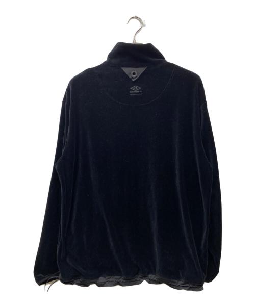 WHITE MOUNTAINEERING（ホワイトマウンテ二アニング）WHITE MOUNTAINEERING (ホワイトマウンテ二アニング) UMBRO (アンブロ) VELOUR BLOUSON ベロアブルゾン ブラック サイズ:Lの古着・服飾アイテム
