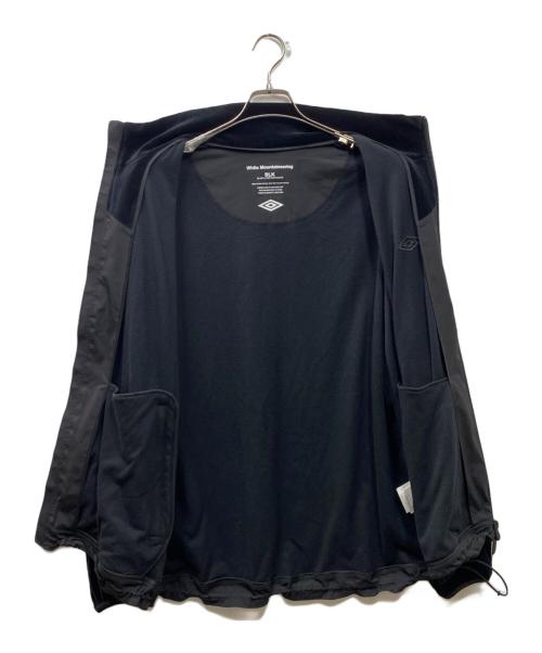 WHITE MOUNTAINEERING（ホワイトマウンテ二アニング）WHITE MOUNTAINEERING (ホワイトマウンテ二アニング) UMBRO (アンブロ) VELOUR BLOUSON ベロアブルゾン ブラック サイズ:Lの古着・服飾アイテム