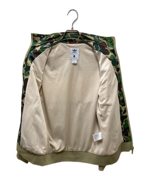 adidas（アディダス）adidas (アディダス) A BATHING APE (ア ベイシング エイプ) トラックジャケット カーキ サイズ:Lの古着・服飾アイテム