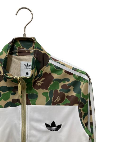 adidas（アディダス）adidas (アディダス) A BATHING APE (ア ベイシング エイプ) トラックジャケット カーキ サイズ:Lの古着・服飾アイテム