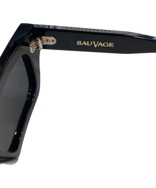 SAUVAGE（サバージュ）SAUVAGE (サバージュ) サングラス ブラック サイズ:SIZE 49.8-22.7-144の古着・服飾アイテム