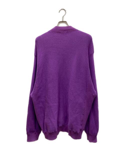 BODHI（ボーディ）BODHI (ボーディ) COTTON CASHMERE RIVERSIBLE SWEAT CARDIGAN パープル サイズ:2の古着・服飾アイテム