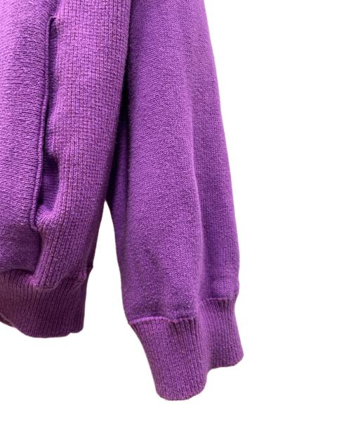 BODHI（ボーディ）BODHI (ボーディ) COTTON CASHMERE RIVERSIBLE SWEAT CARDIGAN パープル サイズ:2の古着・服飾アイテム