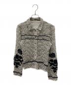 TODAYFULトゥデイフル）の古着「Embroidery Mesh Shirts」｜グレー