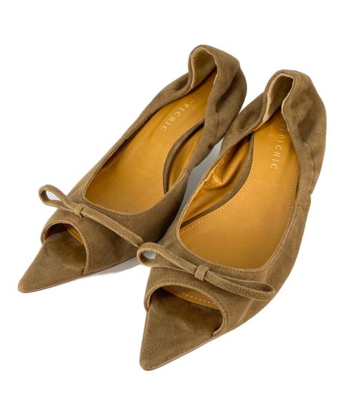 Pippichic（ピッピシック）Pippichic (ピッピシック) Re-born スエードパンプス ブラウン サイズ:SIZE 37 1/2の古着・服飾アイテム