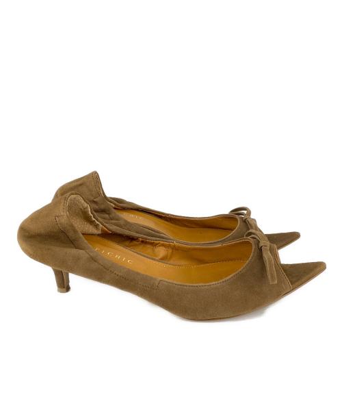 Pippichic（ピッピシック）Pippichic (ピッピシック) Re-born スエードパンプス ブラウン サイズ:SIZE 37 1/2の古着・服飾アイテム