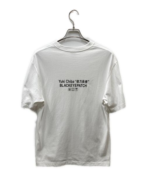 THE BLACK EYE PATCH（ブラックアイパッチ）THE BLACK EYE PATCH (ブラックアイパッチ) 千葉雄喜  (チバユウキ) プリントTシャツ ホワイト サイズ:Mの古着・服飾アイテム
