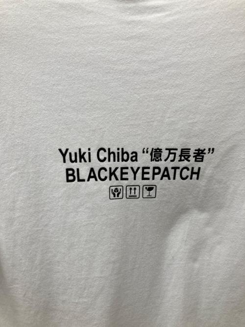 THE BLACK EYE PATCH（ブラックアイパッチ）THE BLACK EYE PATCH (ブラックアイパッチ) 千葉雄喜  (チバユウキ) プリントTシャツ ホワイト サイズ:Mの古着・服飾アイテム