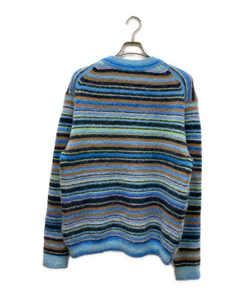 Acne studios（アクネ ストゥディオス）Acne studios (アクネ ストゥディオス) ボーダーニット ブルー サイズ:Sの古着・服飾アイテム