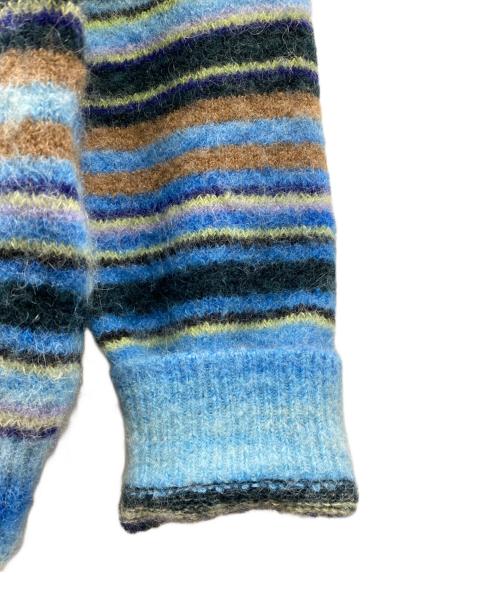 Acne studios（アクネ ストゥディオス）Acne studios (アクネ ストゥディオス) ボーダーニット ブルー サイズ:Sの古着・服飾アイテム