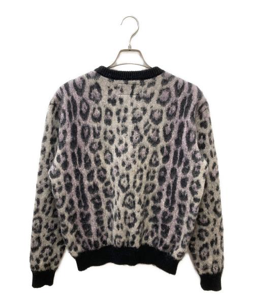 WACKO MARIA（ワコマリア）WACKO MARIA (ワコマリア) 18AW LEOPARD MOHAIR CARDIGAN ニット パープル サイズ:Sの古着・服飾アイテム