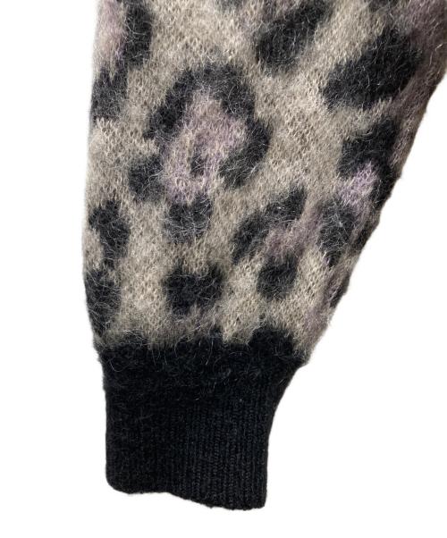 WACKO MARIA（ワコマリア）WACKO MARIA (ワコマリア) 18AW LEOPARD MOHAIR CARDIGAN ニット パープル サイズ:Sの古着・服飾アイテム