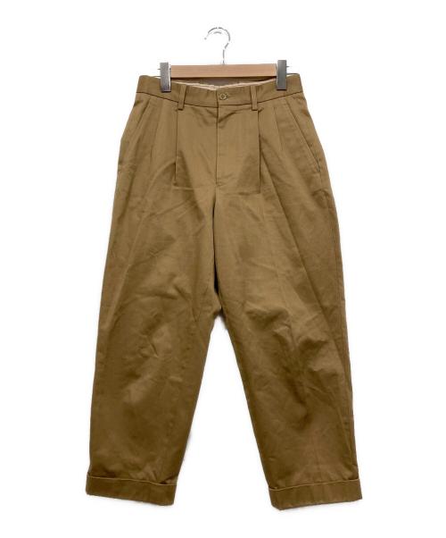 SCYE（サイ）SCYE (サイ) 2タックチノテーパードパンツ ベージュ サイズ:38の古着・服飾アイテム