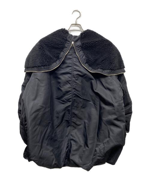 CLANE（クラネ）CLANE (クラネ) STUDIOUS別注 BALLOON DESIGN HOODED N3B バルーンデザインフーデッドN3B ブラック サイズ:2の古着・服飾アイテム