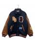 BEAMS（ビームス）の古着「オリジナルバーシティジャケット」｜ブラック×ブラウン