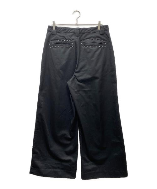 Jaded London（ジェイデッドロンドン）Jaded london (ジェイデッドロンドン) スタッズ タックパンツ ブラック サイズ:32の古着・服飾アイテム