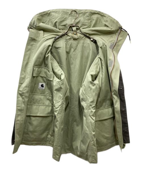 sacai（サカイ）sacai (サカイ) CarHartt (カーハート) 24SS sacai Carhartt WIP Reversible Duck Coat リバーシブルダックコート グレー×グリーン サイズ:2の古着・服飾アイテム