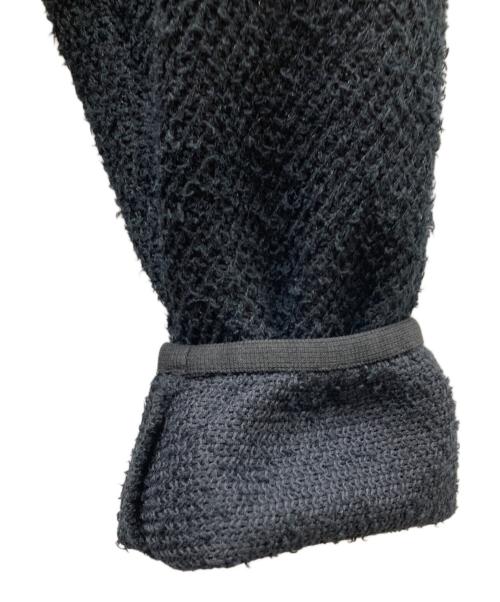 Name.（ネーム）Name. (ネーム) CURL YARN ZIP UP CARDIGAN ジップアップVネックカーディガン ブラック サイズ:2の古着・服飾アイテム