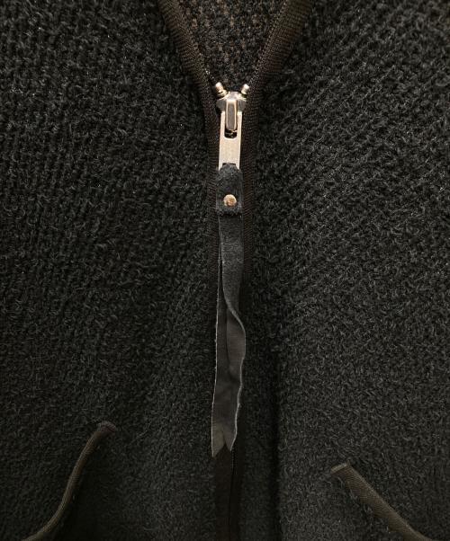Name.（ネーム）Name. (ネーム) CURL YARN ZIP UP CARDIGAN ジップアップVネックカーディガン ブラック サイズ:2の古着・服飾アイテム