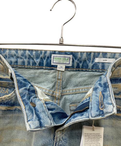 GUESS（ゲス）GUESS (ゲス) wide-leg jeans デニムパンツ ブルー サイズ:W24の古着・服飾アイテム