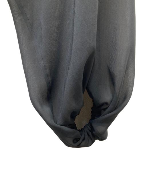 DEUXIEME CLASSE（ドゥーズィエム クラス）Deuxieme Classe (ドゥーズィエム クラス) ポリエステルシフォンシアーブラウス ブラック サイズ:Freeの古着・服飾アイテム