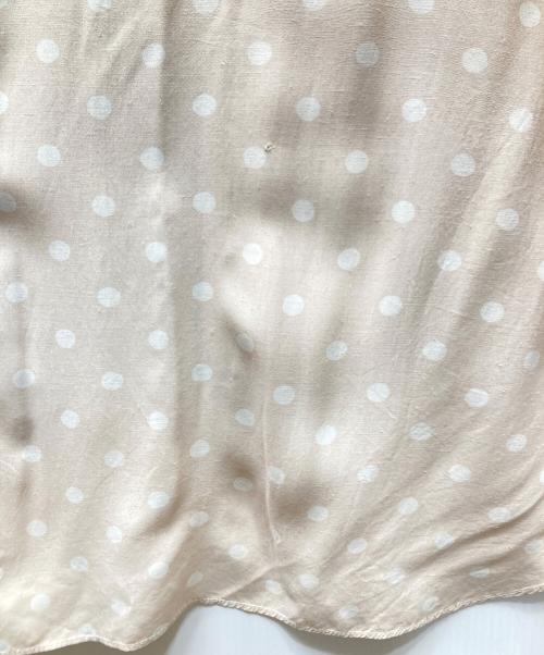 COMME des GARCONS HOMME PLUS（コムデギャルソンオムプリュス）COMME des GARCONS HOMME PLUS (コムデギャルソンオムプリュス) 90s レーヨンシルク 切替オープンカラーシャツ ベージュ×ブルー サイズ:印字消えの為不明の古着・服飾アイテム